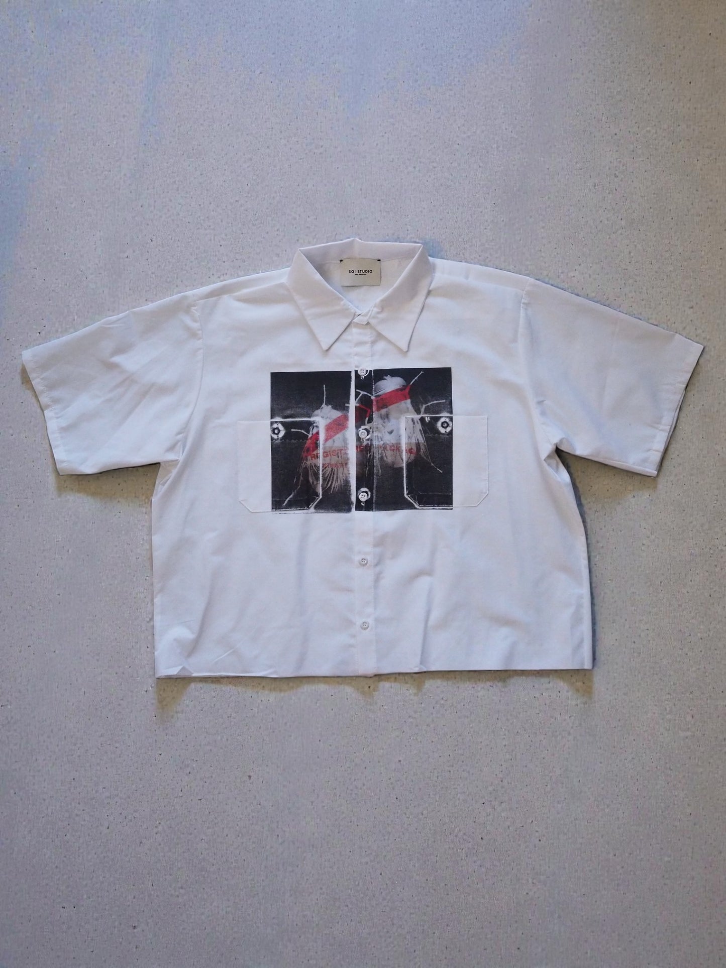 Registered Mail White Worker Shirt