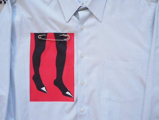 Reworked Red Legs Shirt