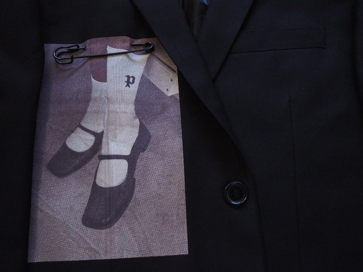 Reworked Printed P Sock Jacket