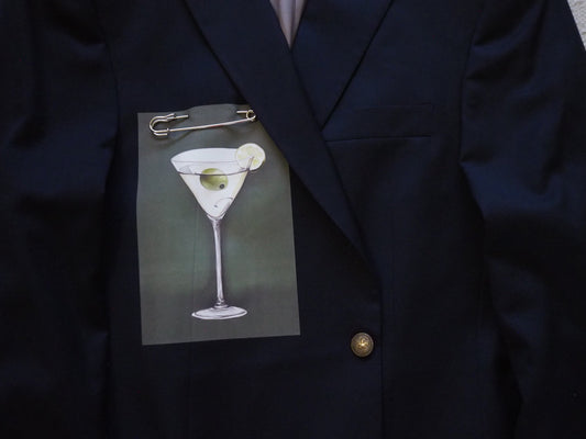 Reworked Printed Martini Jacket