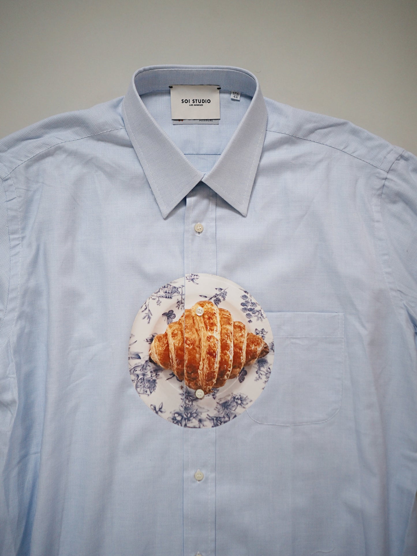 Reworked Printed Shirt #13