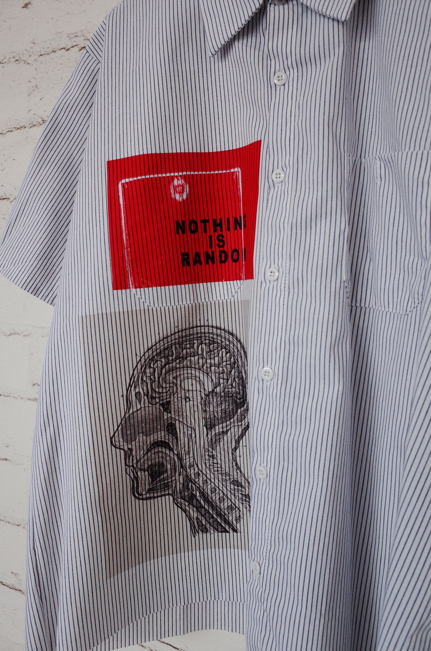Nothing is Random Striped Worker Shirt