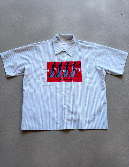 No More Secrets Striped Worker Shirt