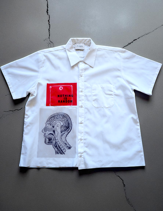 Nothing is Random White Worker Shirt