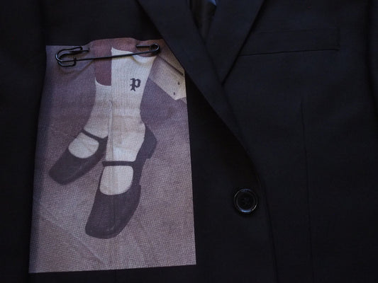 Reworked Printed P Sock Jacket