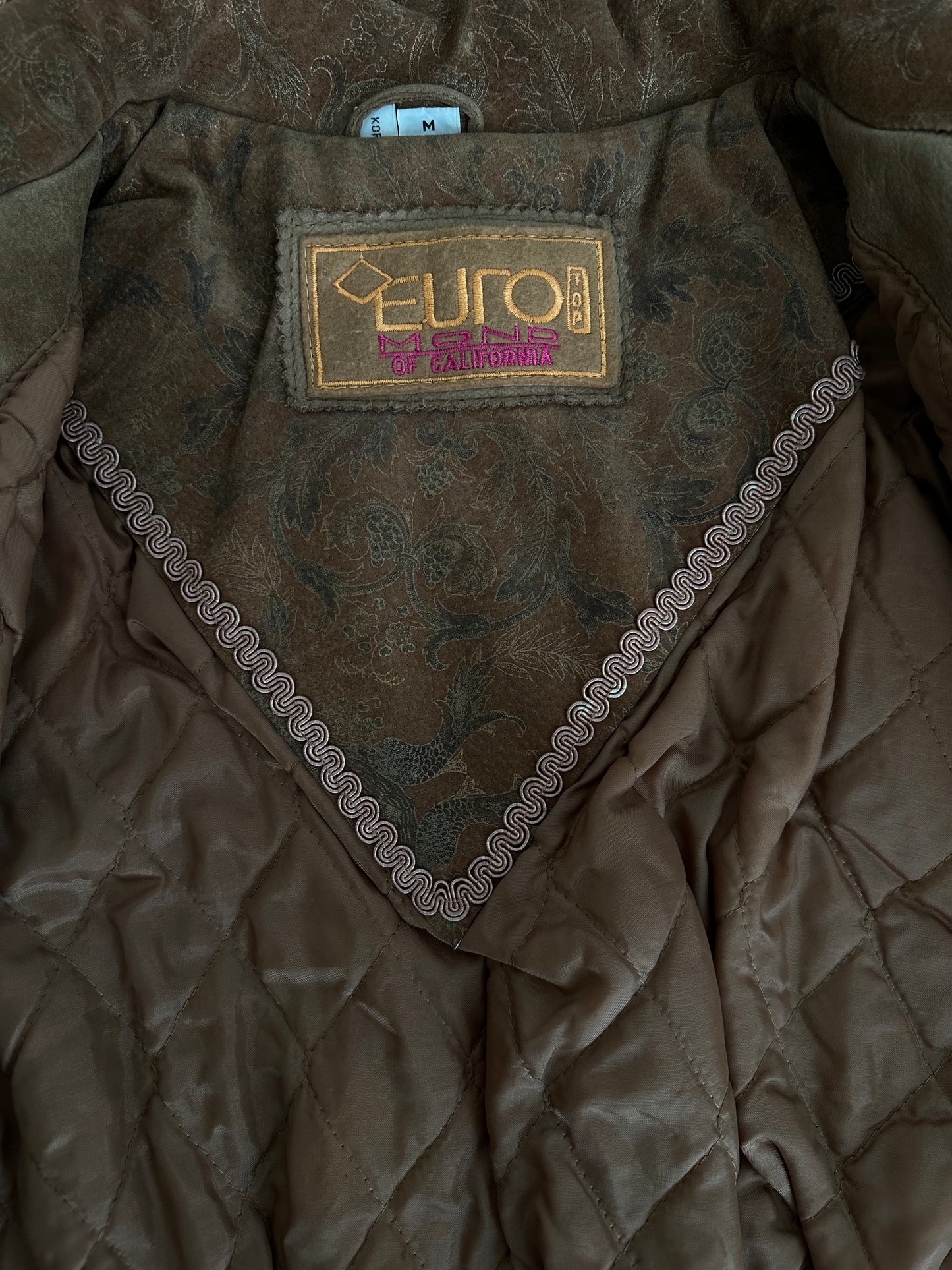Euro Top Leather Mono of California Jacket