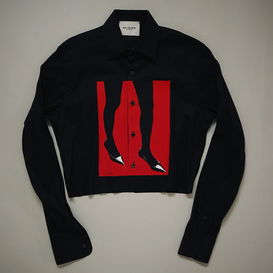 Reworked Printed Shirt #9