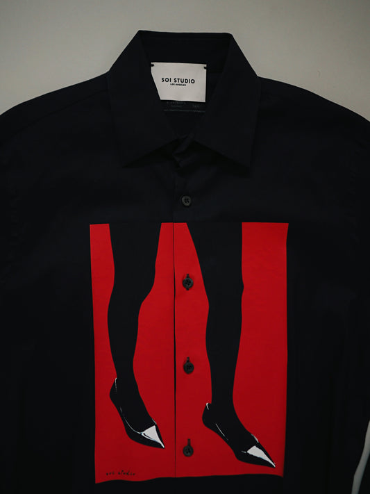 Reworked Printed Shirt #9