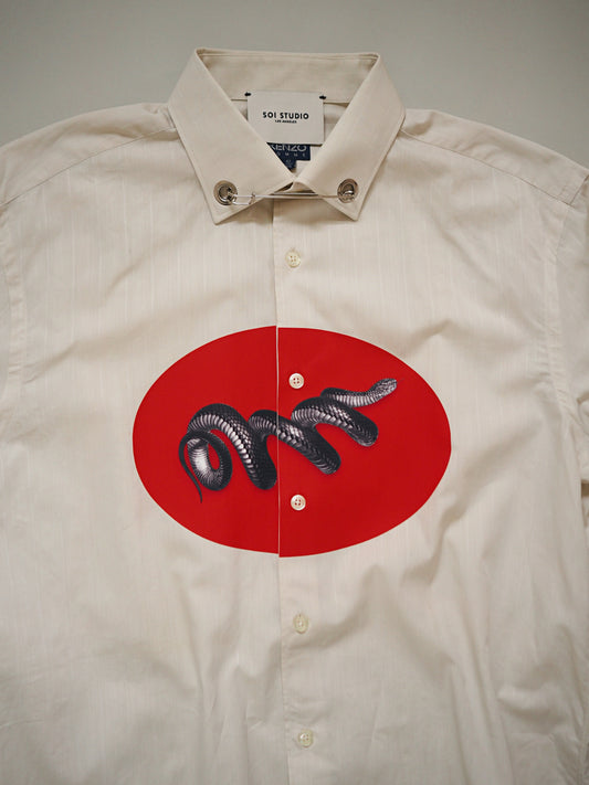 Reworked Printed Shirt #12