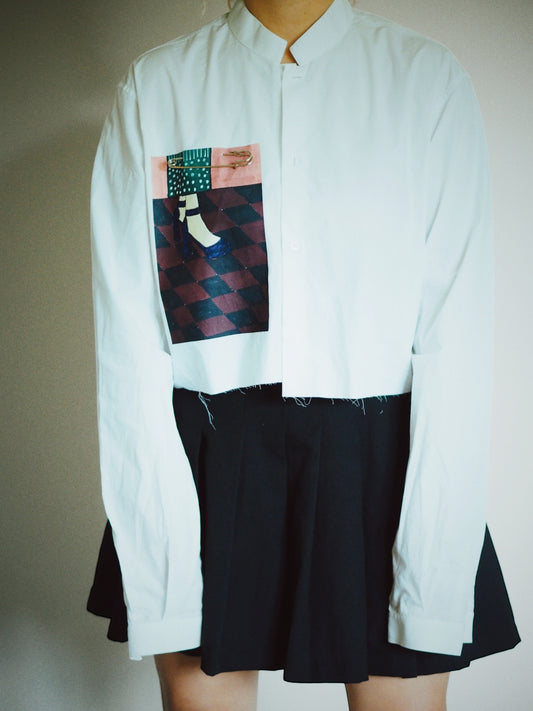 Reworked Printed Shirt #3