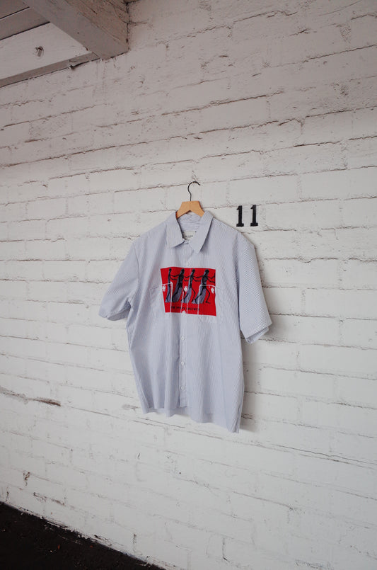 No More Secrets Striped Worker Shirt